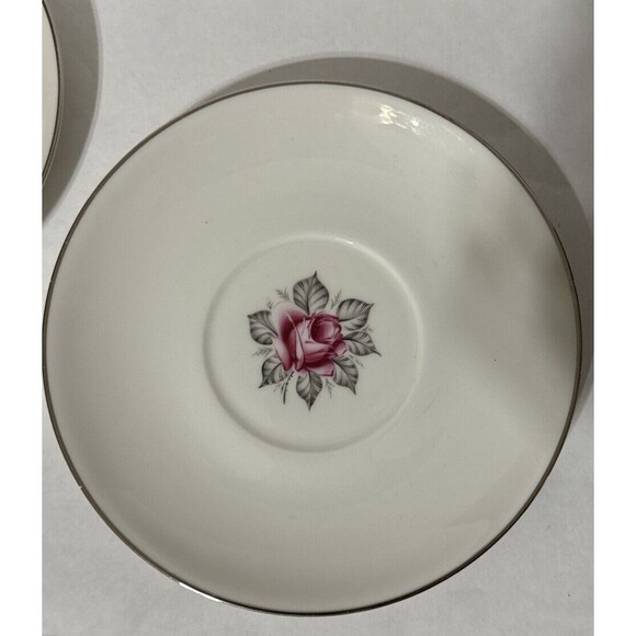 Royal Jackson - Parisienne Normandy Rose - 6" Saucer Plate - Set of 4 plates - Picture 5 of 11